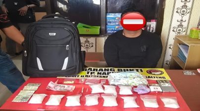 Polisi Dapati 29 Paket Sabu dalam Dompet, Usai Intai  Warga Palangka Raya