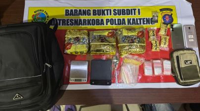Polisi Dapati 29 Paket Sabu dalam Dompet, Usai Intai  Warga Palangka Raya