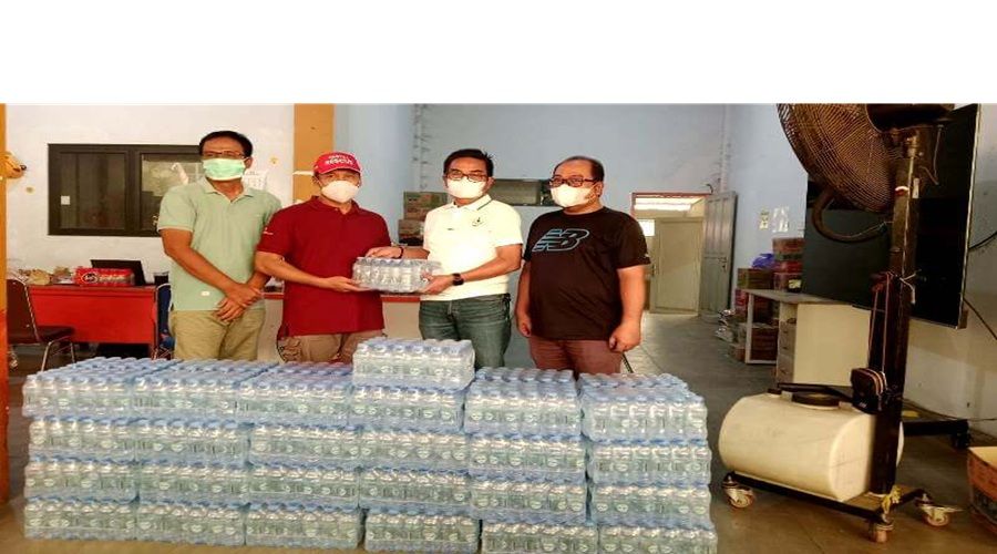 Header KORPRI Barut Salurkan Air Mineral untuk Petugas di Garis Api