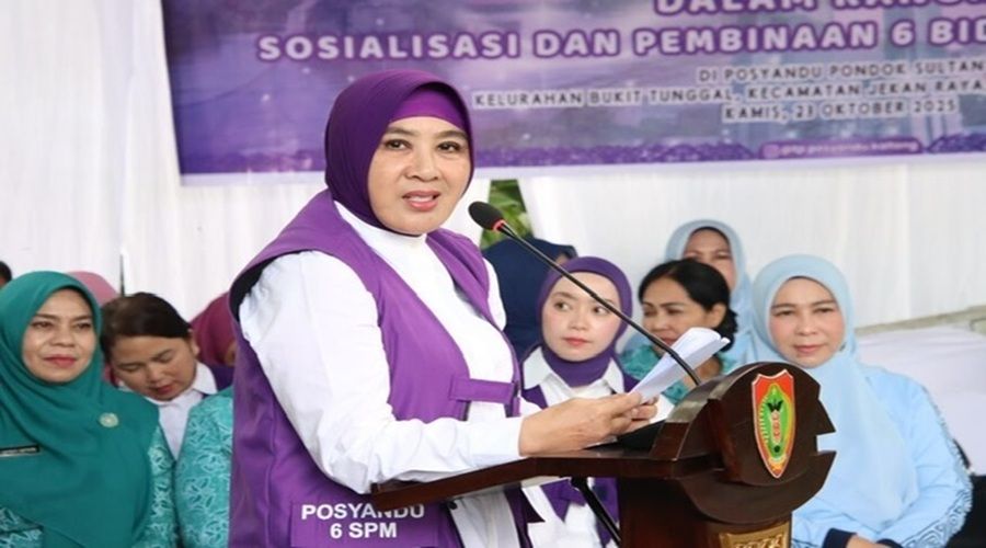 Header Ketua Umum TP PKK Tri Tito Karnavian Kunjungi Posyandu Sultan, Apresiasi Prestasi Kalteng dan Dorong Implementasi 6 SPM