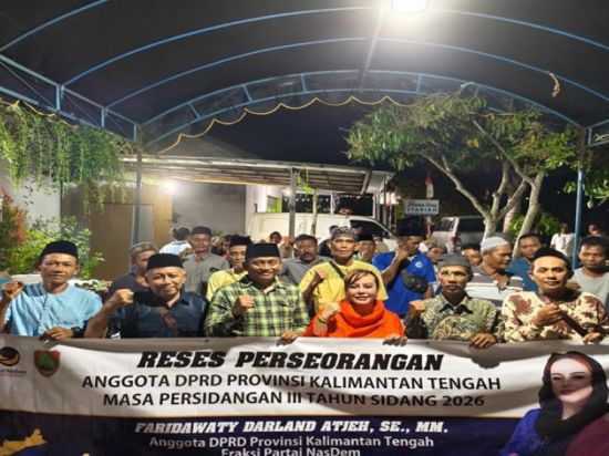 Faridawaty Tampung Aspirasi Warga Jalan Veteran Palangka Raya