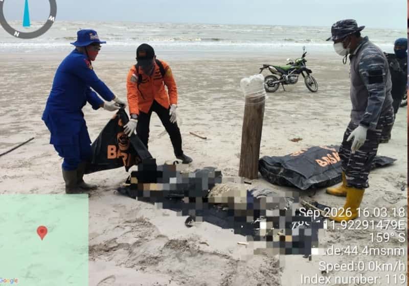 Header Tim SAR Gabungan Evakuasi Tiga Jenazah Diduga Korban KM Virgo Transport 8 di Seruyan