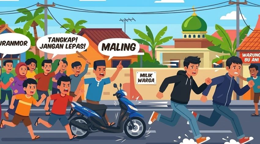 Aksi Curanmor di Sampit Gagal, Warga Tangkap Dua Remaja, Satu Kabur