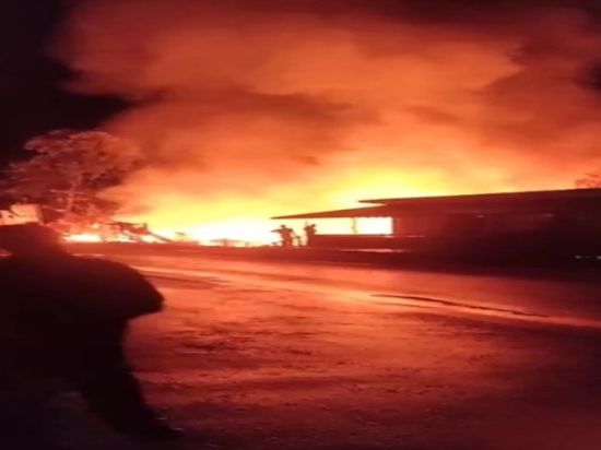 Rumah Lansia di Jalan Mangku Rambang Palangka Raya Ludes Terbakar