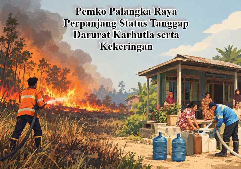 Header Pemko Palangka Raya  Perpanjang Status Tanggap Darurat Karhutla serta Kekeringan Hingga 9 November Mendatang