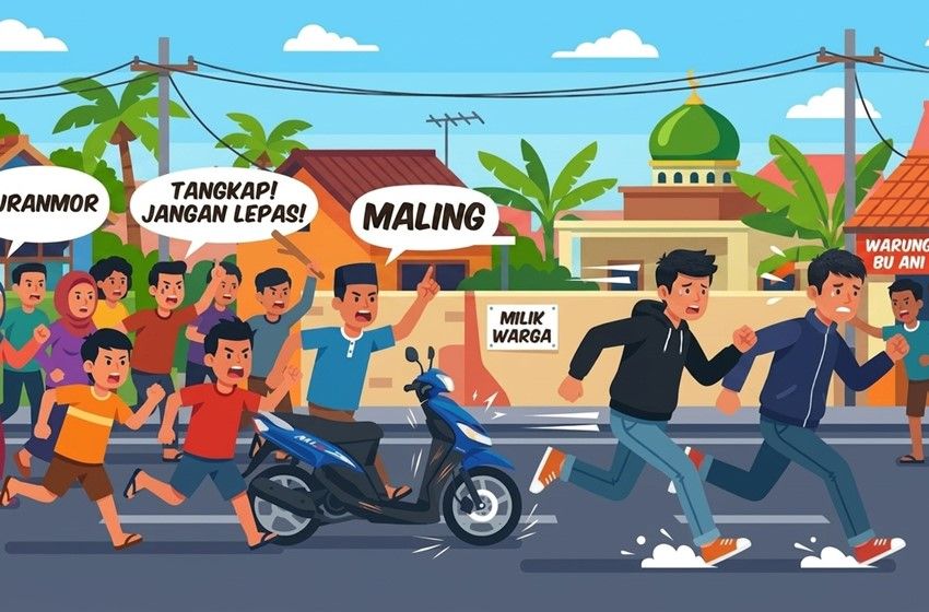 Header Aksi Curanmor di Sampit Gagal, Warga Tangkap Dua Remaja, Satu Kabur