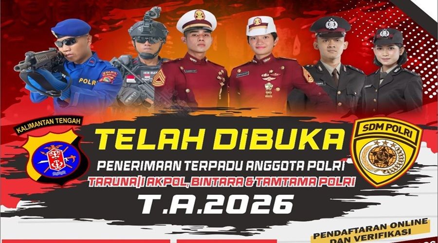 Header Polda Kalteng Ajak Generasi Muda Untuk Rekrutmen Polri Tahun 2026