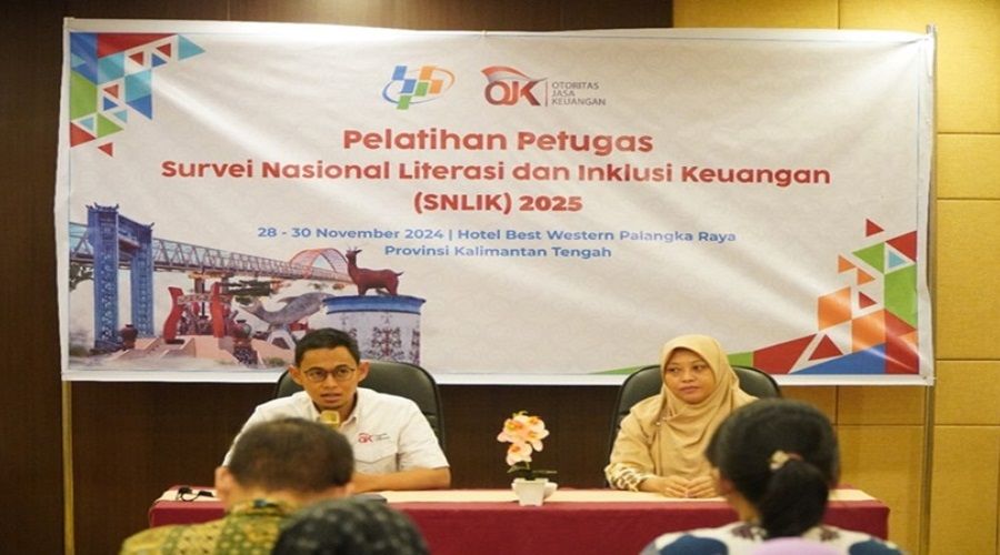 Header 12 Petugas Survey Literasi dan Inklusi Keuangan Dapatkan Pelatihan Dari OJK  Dan BPS Kalteng