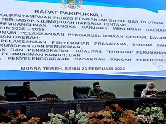 DPRD–Pemkab Perkuat Arah Pembangunan dan Layanan Publik Lewat 5 Raperda Strategis 2026