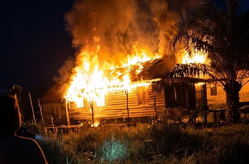 Header Anak ODGJ Diduga Bakar Rumah Orang Tuanya di Desa Hanjalipan