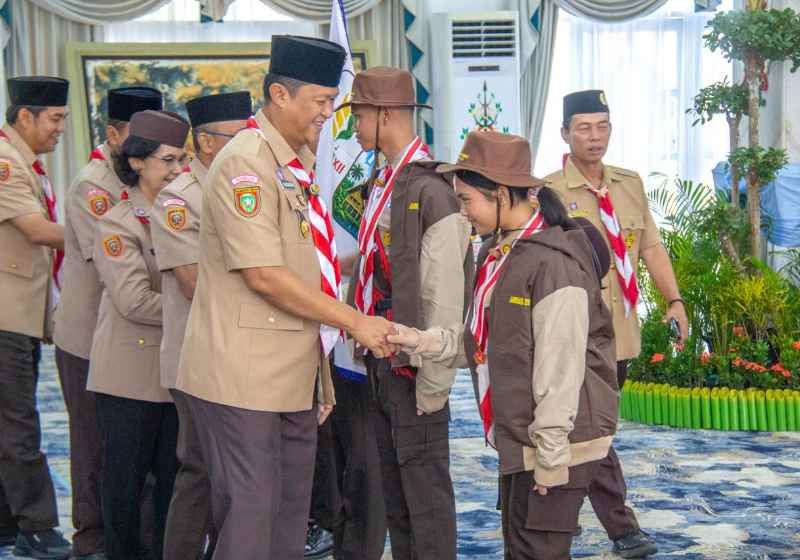 Header Lepas Kontingen Kalteng ke Jambore Nasional XII, Kapolda: Momentum Emas Bentuk Karakter Cinta Tanah Air dan Lingkungan