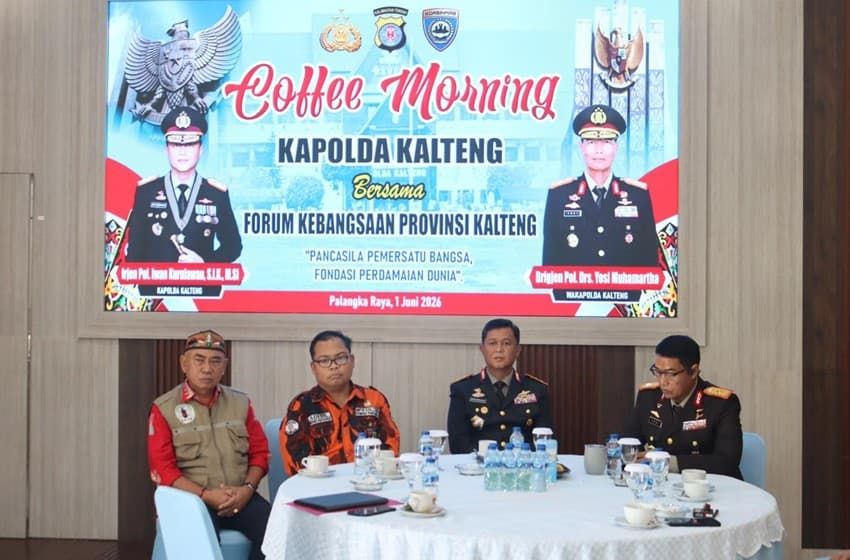 Header Peringati Hari Lahir Pancasila, Polda Kalteng Memperkuat Soliditas Bersama Forum Kebangsaan