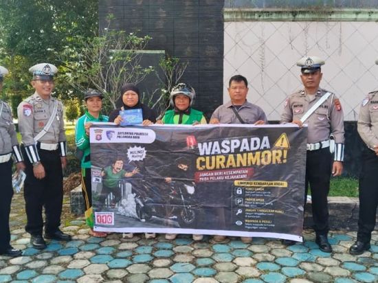 Rawan Curanmor, Satlantas Palangka Raya Ingatkan Warga Jangan Abai Saat Parkir