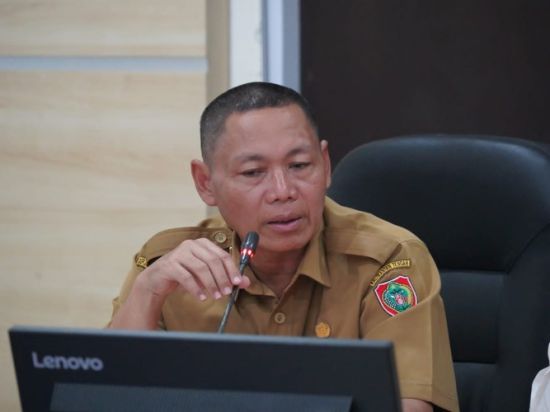 Sahli Gubernur Yuas Elko Hadiri Konferensi Pers Berita Resmi Statistik BPS Kalteng
