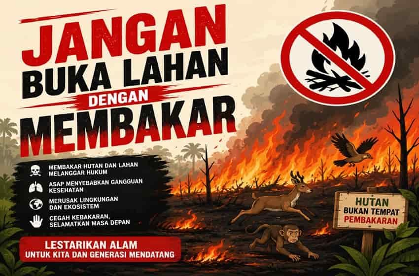 Header Cegah Karhutla Meluas, Warga Diminta Jangan Buka Lahan Dengan Membakar 