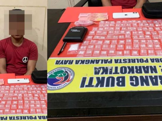 Ungkap Peredaran Sabu di Tumbang Rungan, Polresta Palangka Raya Sita 135 Paket