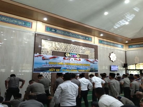 Polda Kalteng Gelar Salat Gaib, Istighosah dan Doa Bersama untuk Korban Banjir di Sumatera Utara