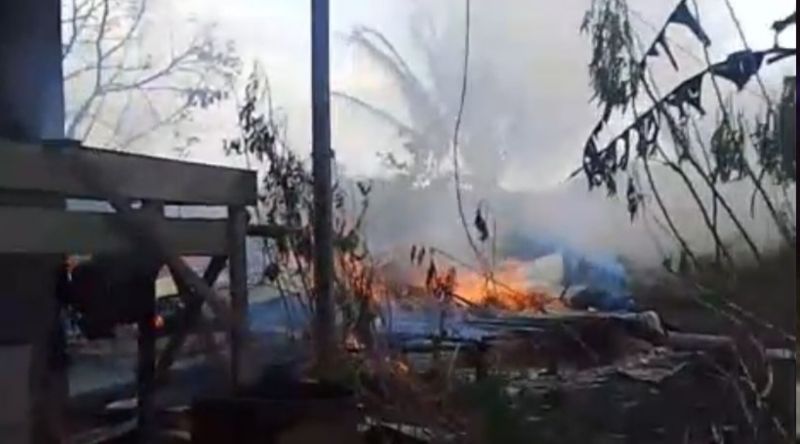 Kebakaran Gegerkan Kawasan Baamang Sampit