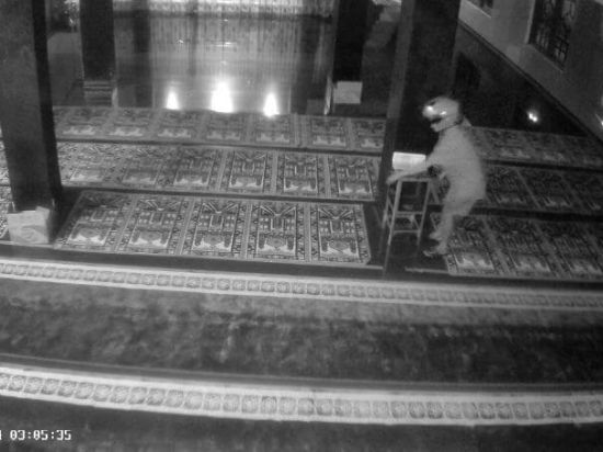 Pria Berhelm Gasak Kotak Amal di Mesjid Palangka Raya, Terekam CCTV