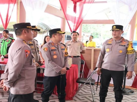 Kapolda Kalteng Pantau Arus Balik