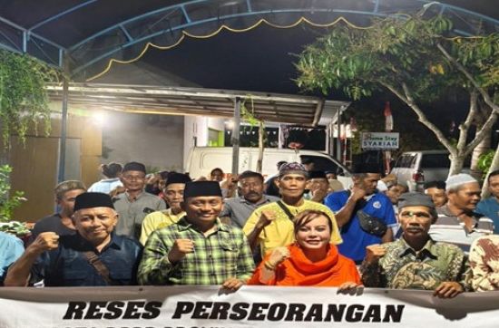 Faridawaty Tampung Aspirasi Warga Jalan Veteran Palangka Raya