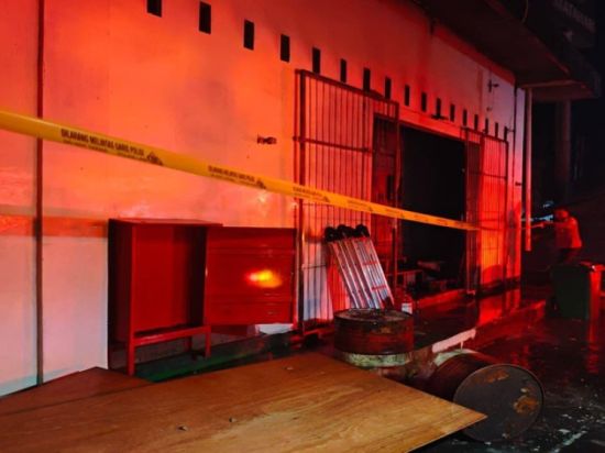 Polisi Masil Selidiki Penyebab Kebakaran di Gudang Genset Lippo Plaza Palangka Raya