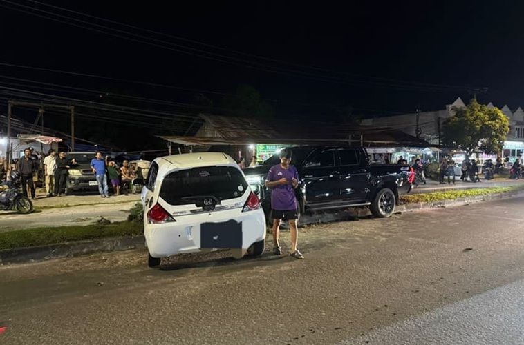 Header Mobil Dinas Terlibat Laka Ganda di Palangka Raya  , Diduga Dipicu Aksi Saling Salip