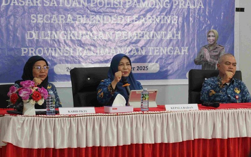 Header Penutupan Diklat Satpol PP 2025, Cetak Aparatur Siaga dan Profesional