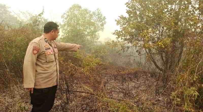 Bara Karhutla Masih Menyala di Pantung Indah Palangka Raya, Sumber Air Tak Tersedia