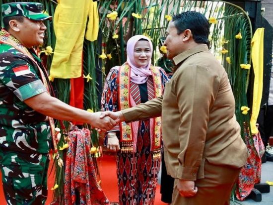 Wagub Edy Pratowo Sambut Kedatangan Panglima Kodam XII/Tanjungpura di Palangka Raya