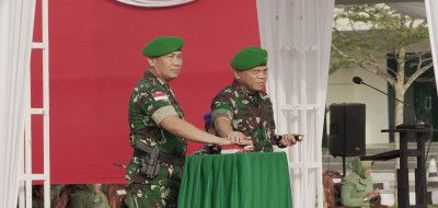 Header Alih Kodal 11.116 Personel, Kodam XXII/Tambun Bungai Diresmikan untuk Perkuat Pertahanan dan Program Strategis Pemerintah