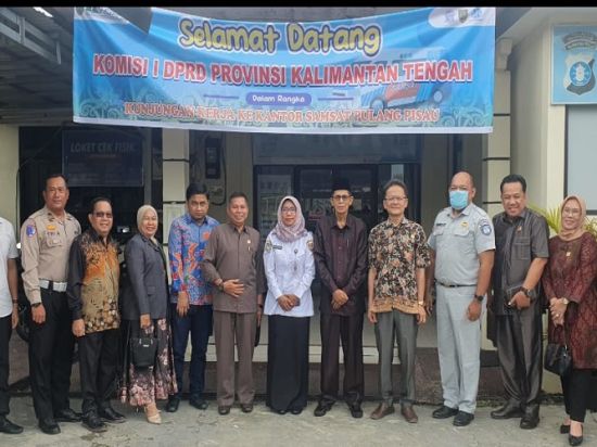 Komisi I DPRD Kalteng Tinjau Kinerja Samsat Pulang Pisau
