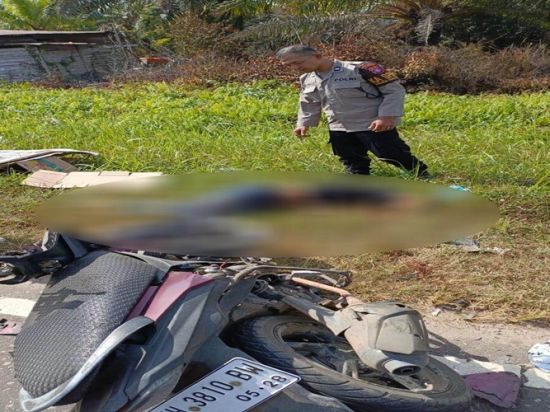 Hantam Pikap, Pesepeda Motor Tewas di Tjilik Riwut Km 48 Palangka Raya