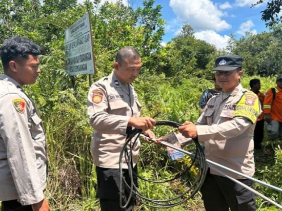 Tiang Listrik Milik PLN di Marang Hilang, Diduga Dicolong  Maling