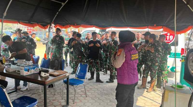 Jaga Mental Petugas Garis Depan, Tim Psikologi Polda Kalteng Turun ke Posko Karhutla